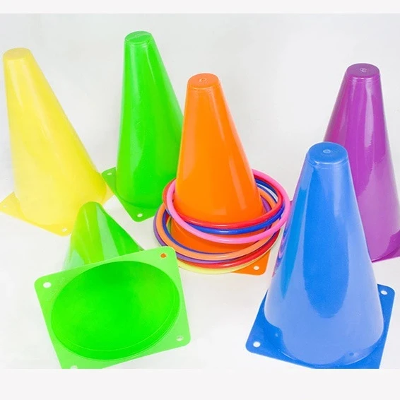 China Training Cone Wholesale 9 Inch Training Marker Slalom Roller Skating Marking Cone