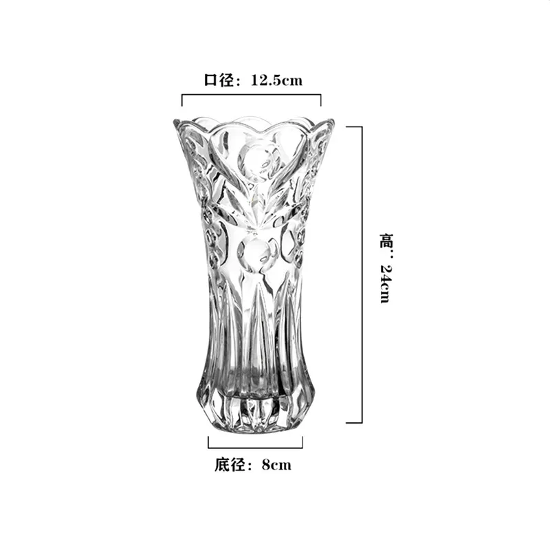 China Manufactory Glassware Crystal Decorative Flower Vase With Good Service glassware vase
