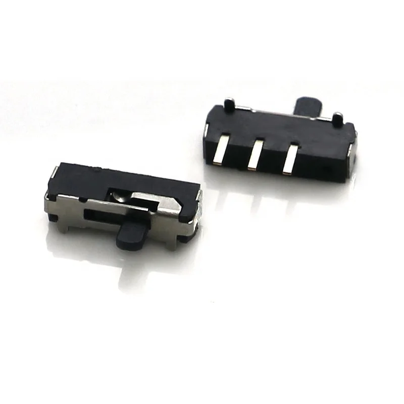 
12V 0.5A momentary smd 3 pin mini side push slide switch 