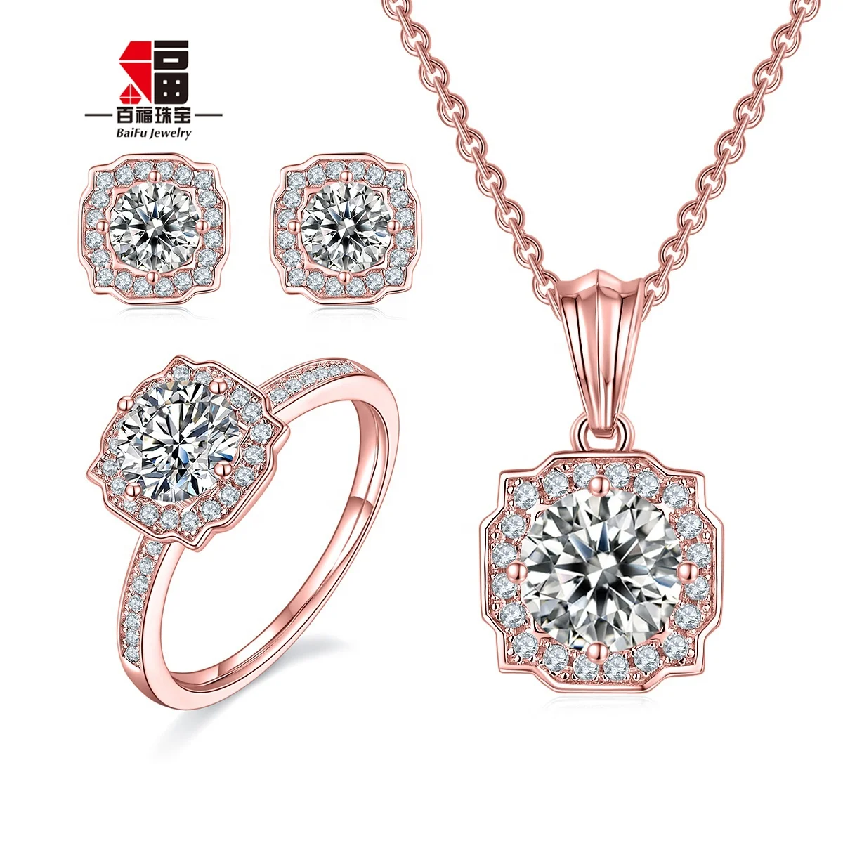 BaiFu Jewellery Moissanite Jewelry With Certificate