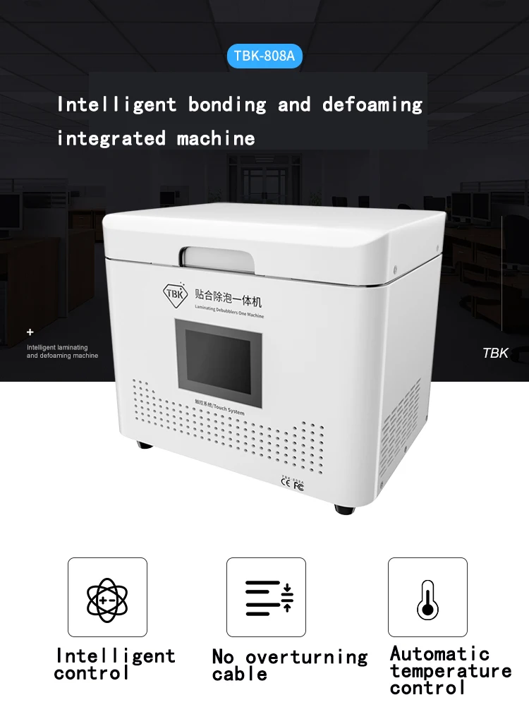 Новый вид цена TBK 808A 2 в 1 Oca вакуумная ламинирующая машина Max 13 дюймов ЖК-пузырьковая