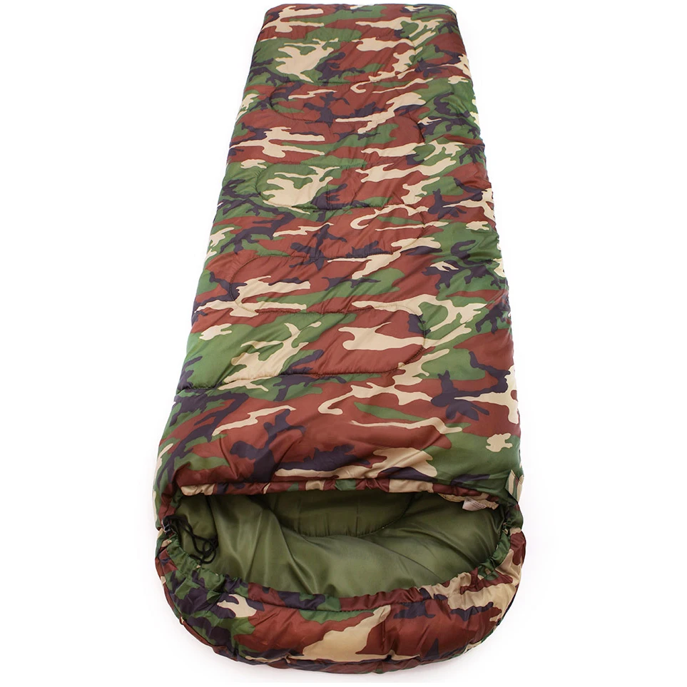 190T 950g-2.4kg Outdoor warm camouflage waterproof sleeping bag Mountain camping camping Adult tent sleeping bag