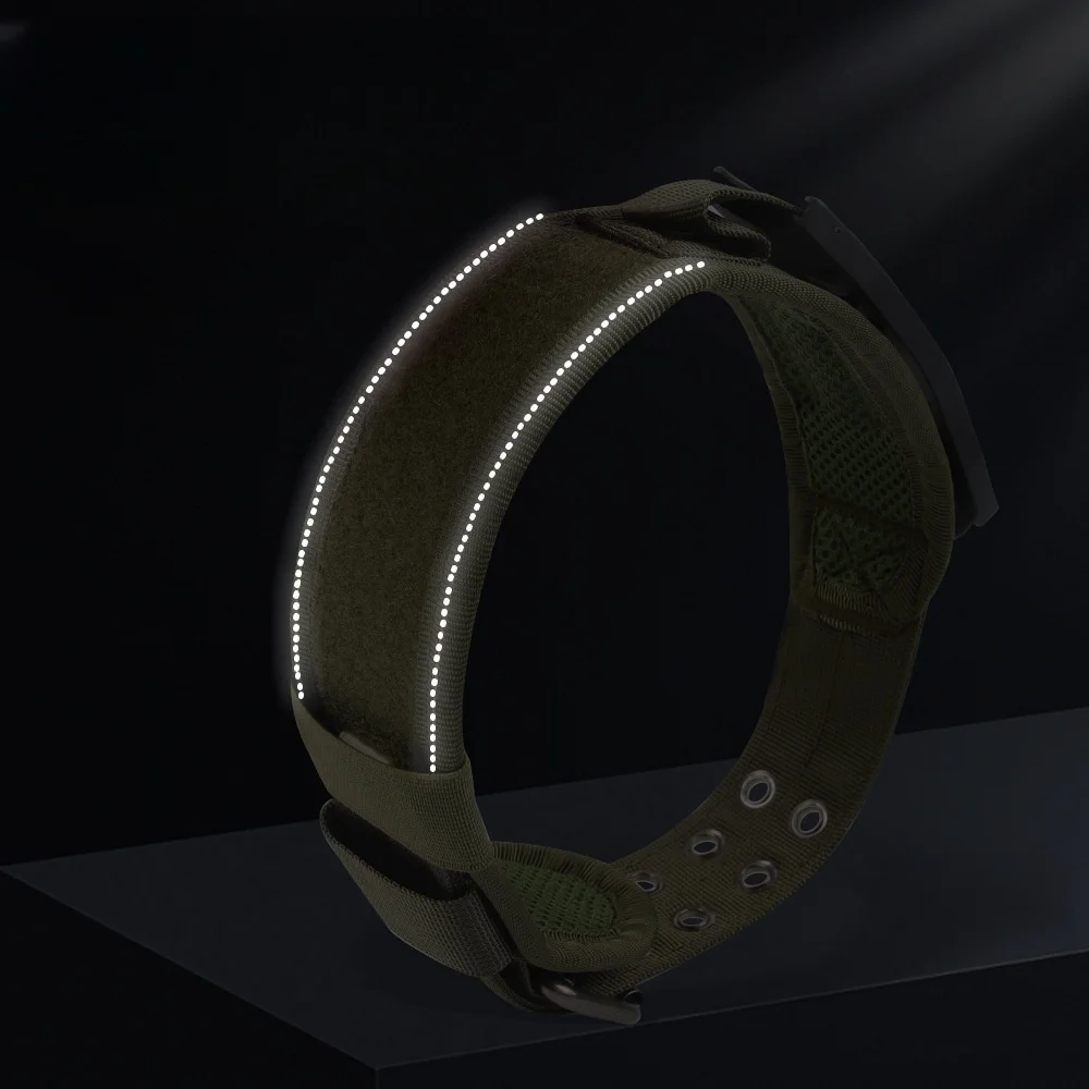 Pet Reflective Tactical Dog Collar Heavy Duty Dog Collar Training