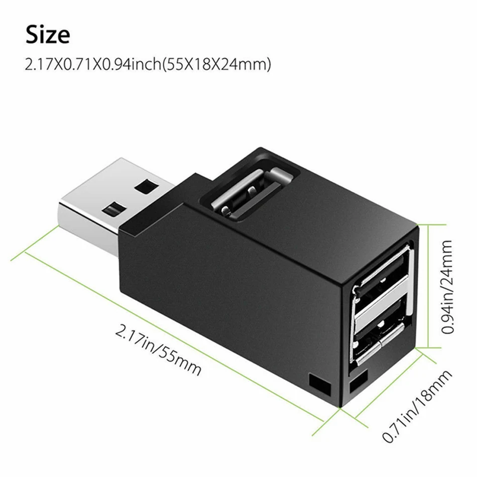 USB 3.0 Hub Multi 2.0 Data Transfer Mini Multiple 3 Port Hab USB-Hub Expander Splitter Adapter USB HUB