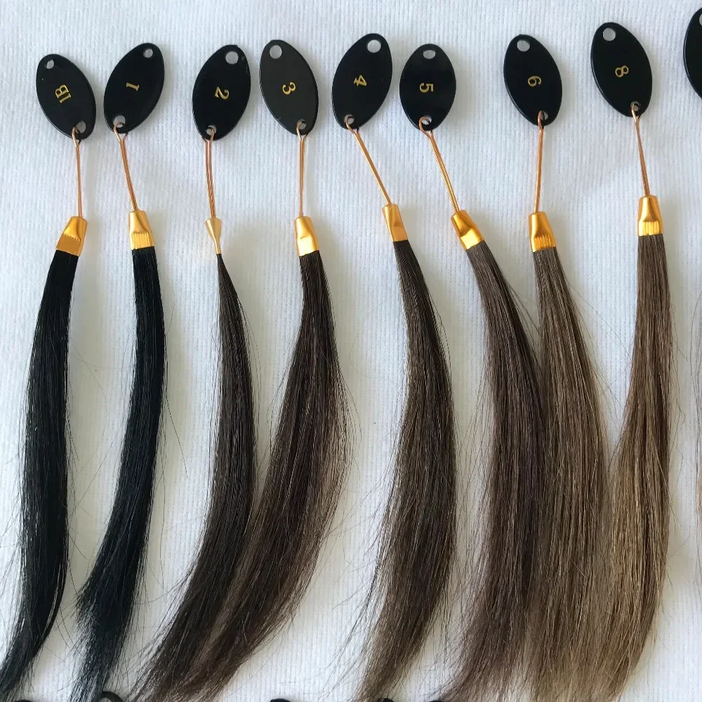 Wholesale color chart raw Human Hair Extensions Supplier Tag Ring Customized Color Ring Color Swatches
