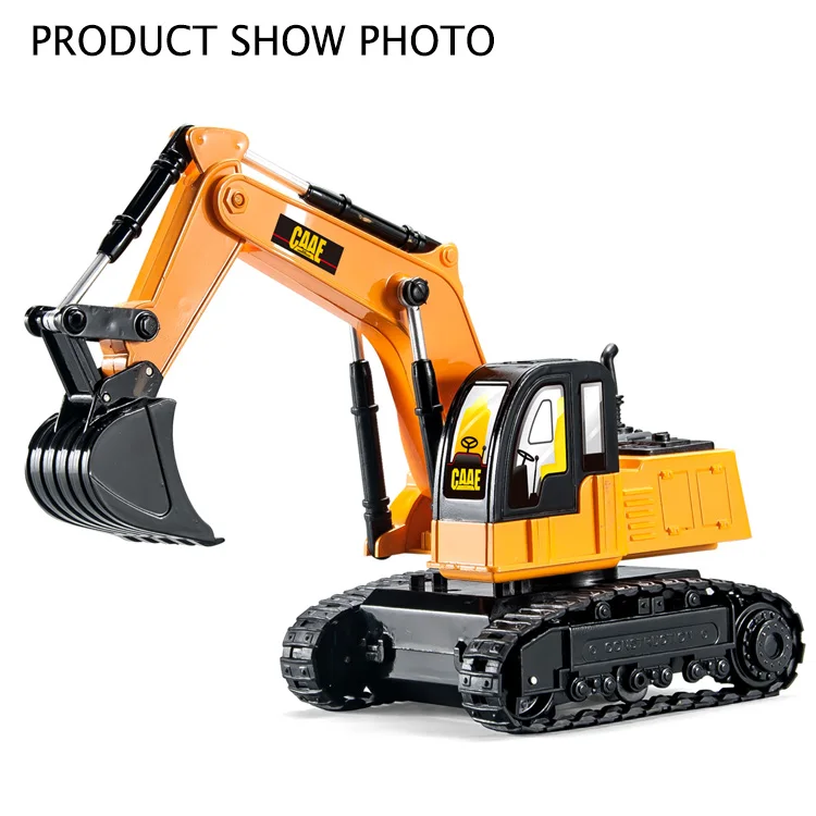 Wire controlled 1/36scale 4 Channels 2.4GHz hydraulic Excavation Engineering Vehicle RC Excavator Toys