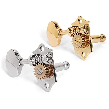 
Guitar tuning machines 8.73mm brass nickel gold plated 3 right 3 left set gear tuner knob made in China 