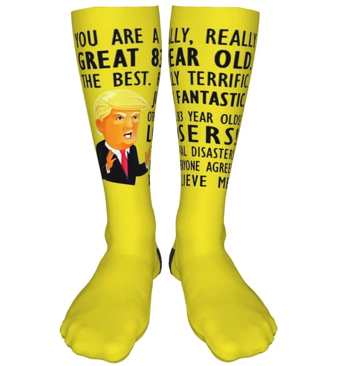 Donald Trump Funny remarks socks  net red spoof U.S. election 1 buyer  cotton slipper Fashion design Happy men cotton crew socks
