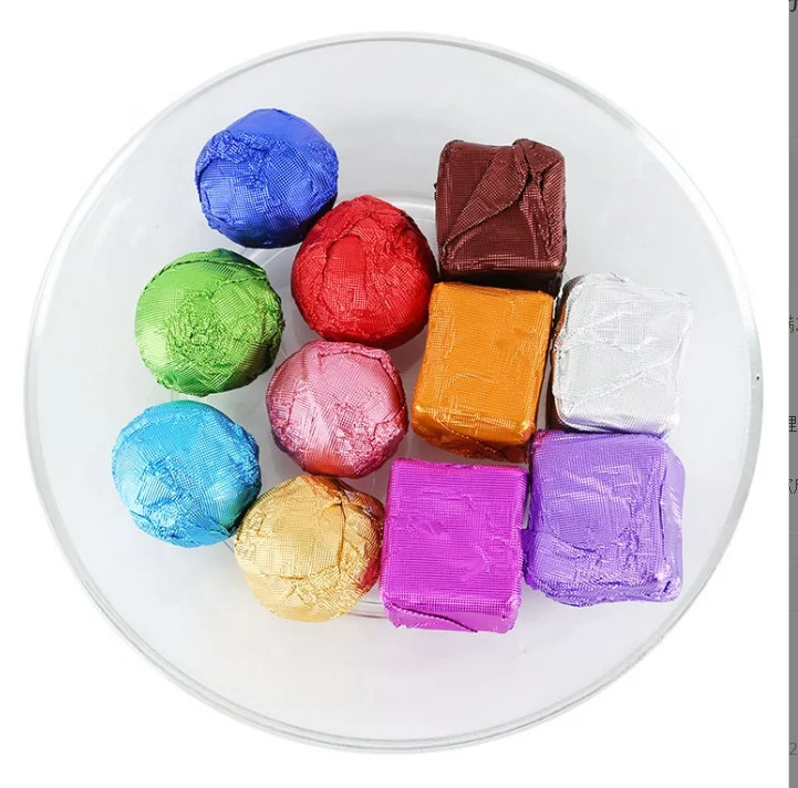 8011 Aluminum Foil  Wrapper Colorful Candy Tea Chocolate Aluminium Wrapping Foil Tin Foil Wrapping Paper in Sheets or Rolls