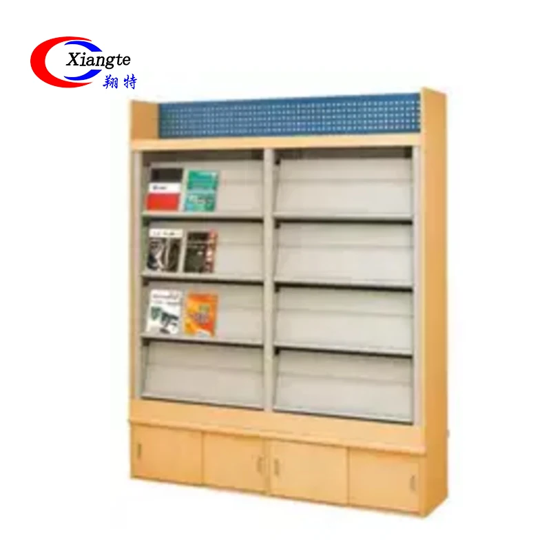 China Hot Selling Shop Metal Magazine Display School Library Book Rack