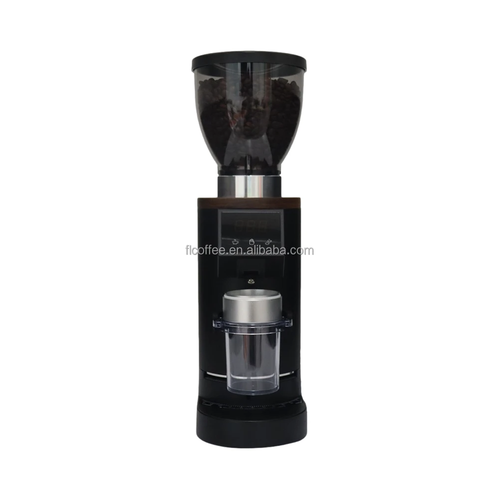 Electric Coffee Bean Grinder Commercial&home Milling Grinding Machine 250W Automatic Burr Professional Miller Stepless Settings