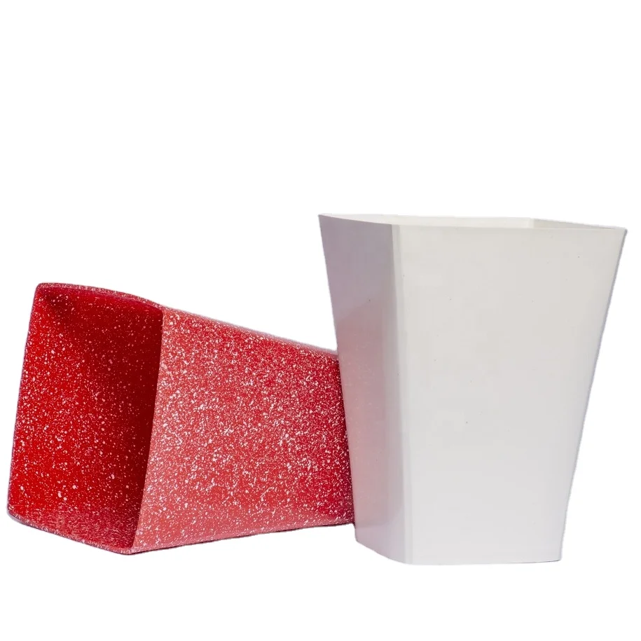  Пластиковые комнатные и уличные квадратные горшки цветочные высотой 9 5 дюйма