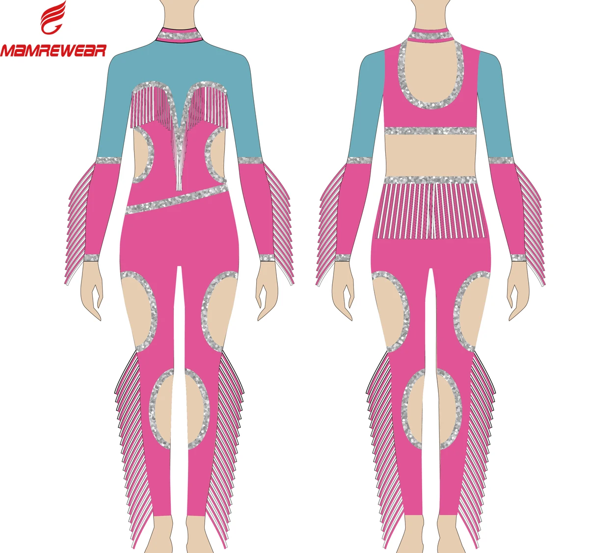 Custom Girl OEM Competition Training Team Performance Wear Cheerleading Dancewear Majorette Uniform Dance