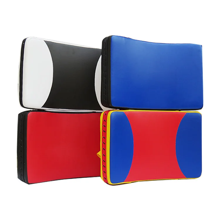 High Quality PU Curved Muay Thai Martial Arts Paddle Taekwondo Target Kicking Shield Custom Logo Factory Price for Karate Judo