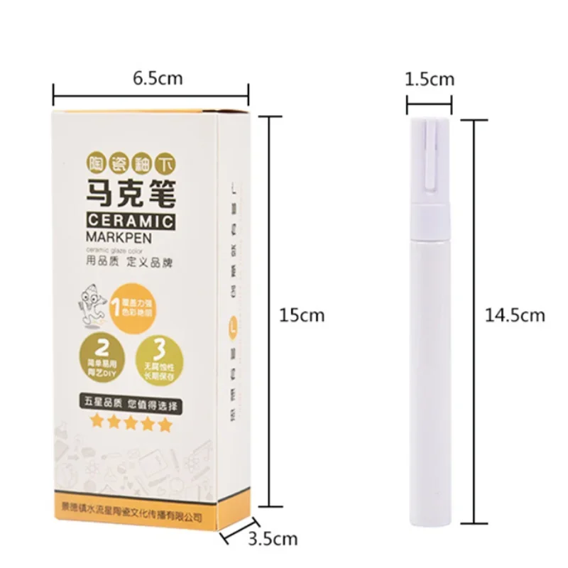 Pottery Art Underglaze Marker Pen Ceramic Pigment DIY Clay Painting Special Dot Craft Tools 8 Color