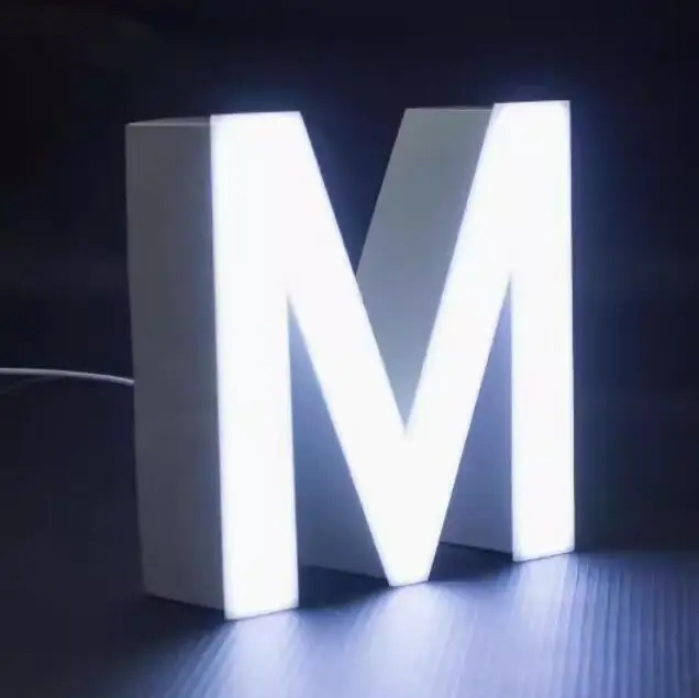 Business company 3D logo Custom led sign Logo light sign Led Frontlit Metal Acrylic led illuminated sign
