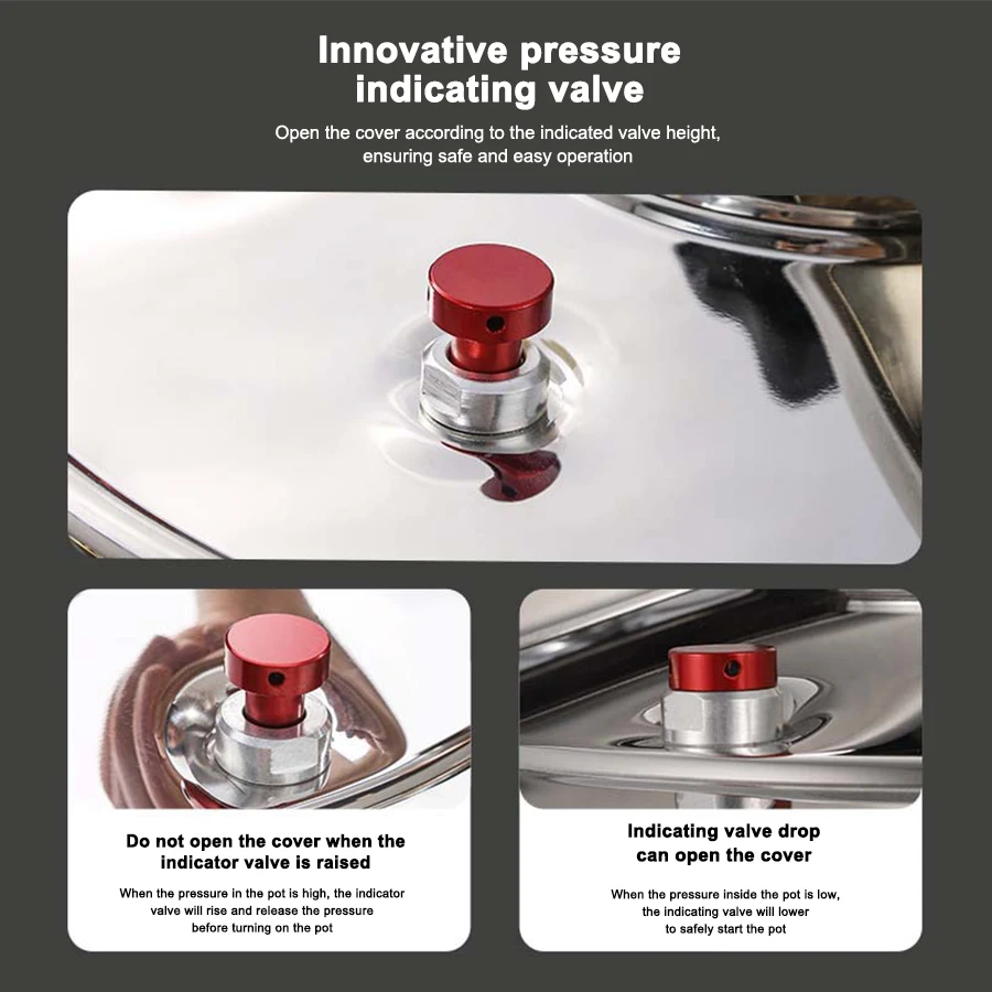 15L/25L/35L/45L Heavy Duty Stainless Steel Safety Valve Explosion-proof Pressure Cooker For Kitchen Restaurant