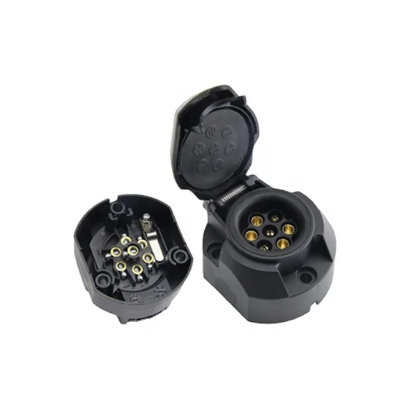 Electrical power Adapter waterproof 12V 24V13pin 7 pin trailer socket connector