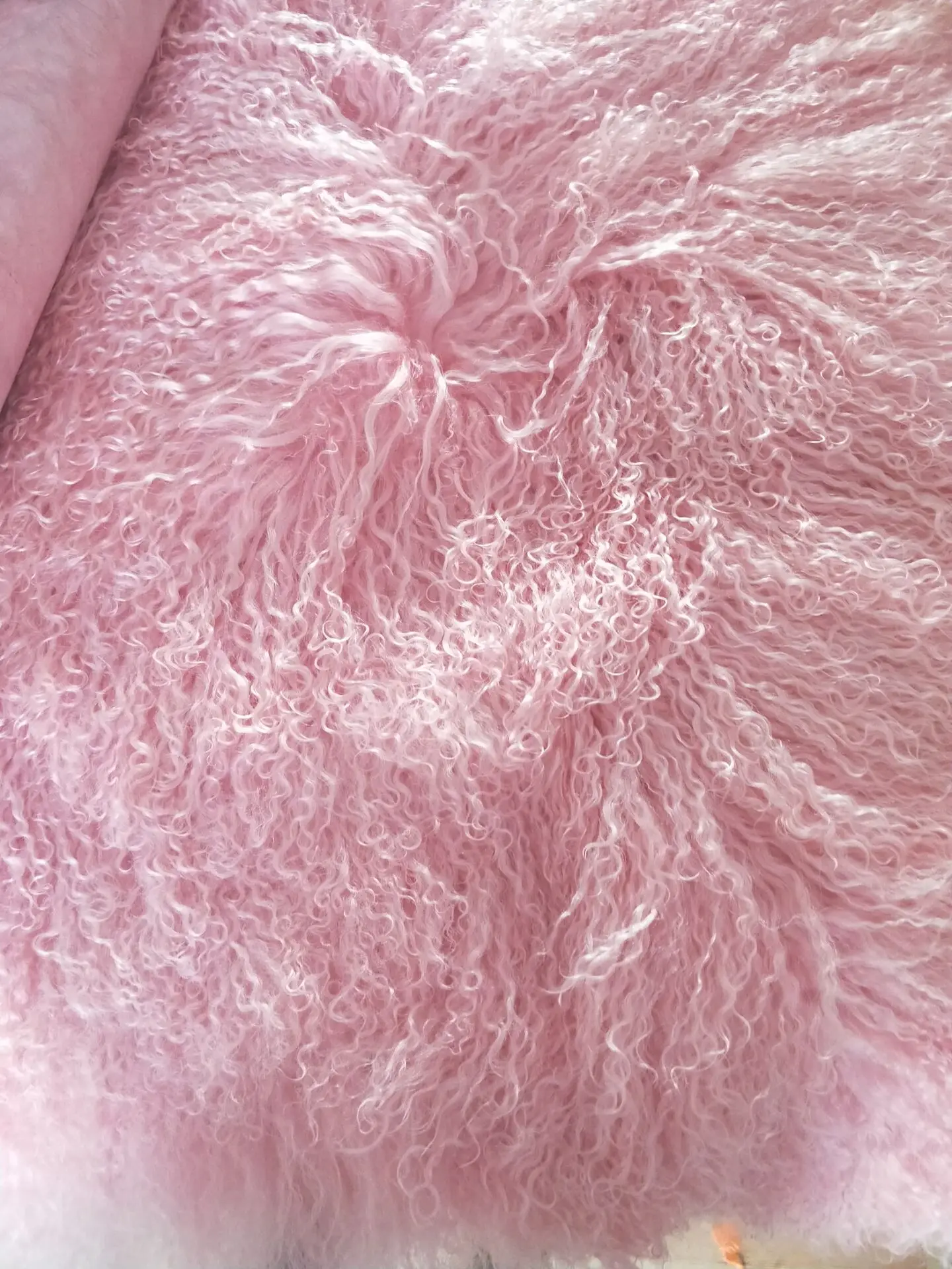 Tibetan lamb fur throw long hair tibet lamb skin rug seat cushion