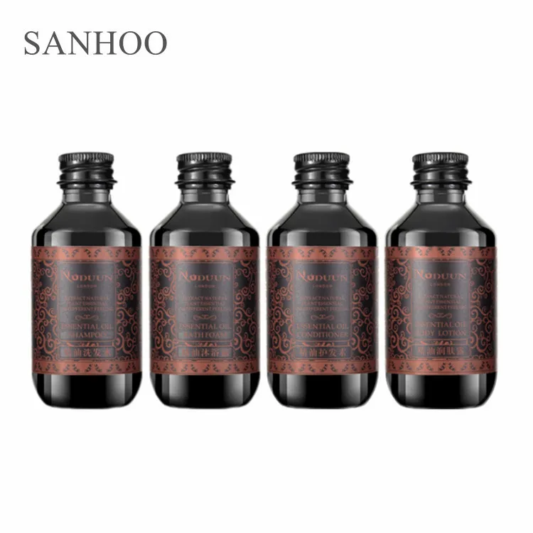 Роскошные товары для комфорта в отеле 5 звезд SANHOO Одноразовые эко мини мыло и шампунь ванной
