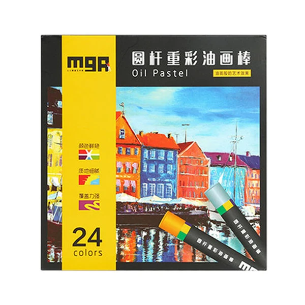 36 Heavy Colors Kids Artist Practical Soft Round Art Cheap Oil Crayon Pastel Set