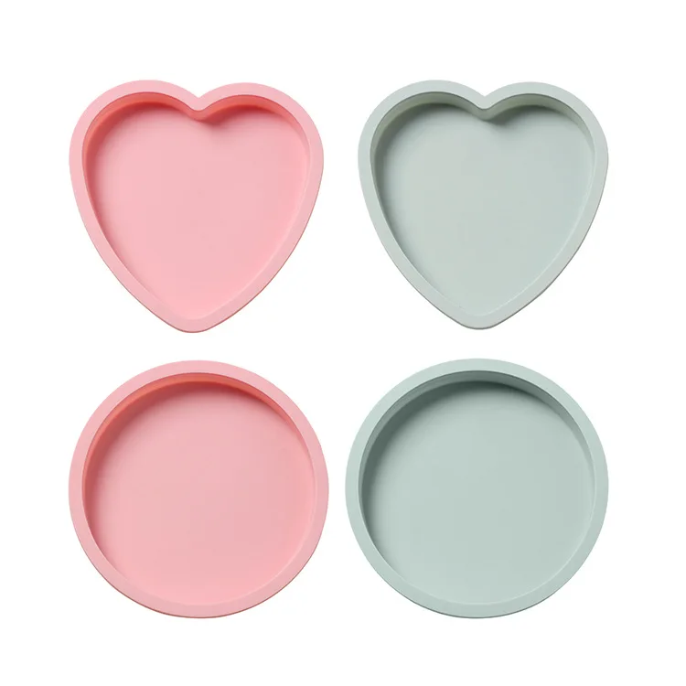 BPA FREE Heart Shape Silicone Cake Pan Baking Soap Jelly Muffin Mold Pastry Bakeware Tools