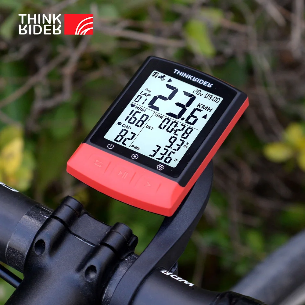 ThinkRider Wireless bike computer GPS bicycle computer speedometer cycling speed computer