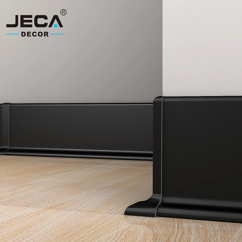 Foshan Factory JECA Aluminum Skirting Board Baseboard Moulding For Floor Decoration Metal Skirting Board Free Sample