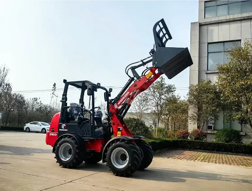 Mini Loader Lawn Mower Backhoe Tractor Articulated 4x4 Diesel Hydraulic Wheel 2ton 3ton Mini Loader
