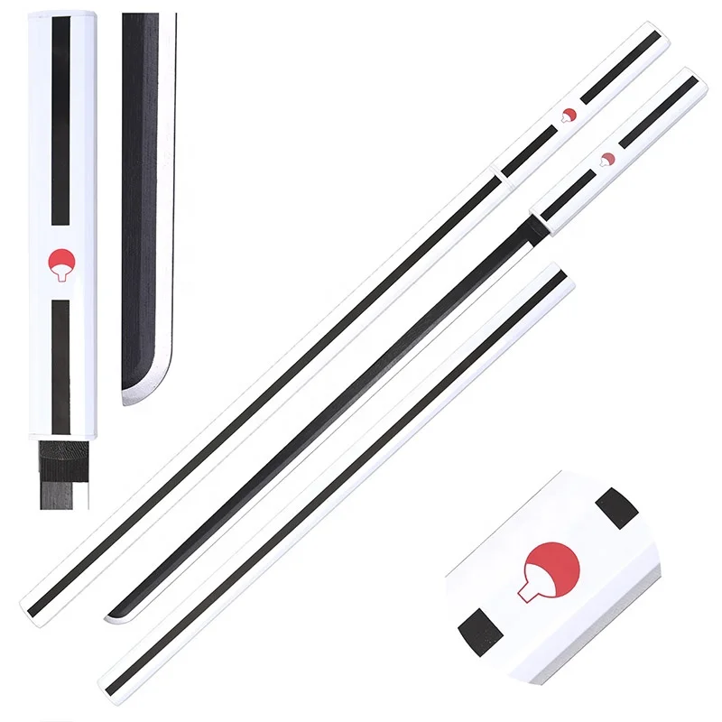 Hot Sales Naruto Anime Sword White Sasuke Uchiha Wooden Cosplay toy Sword (1600279198970)