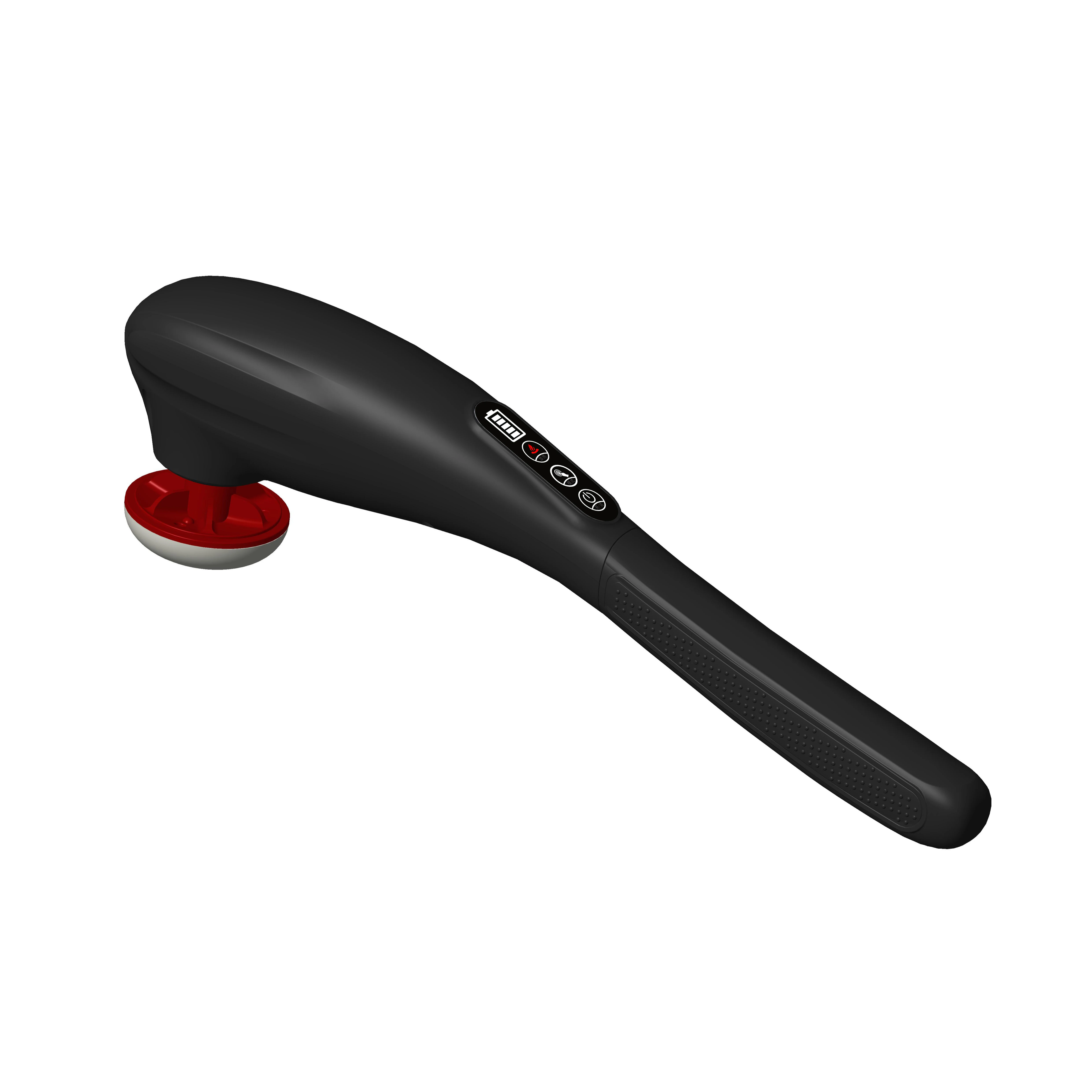 LUYAO massage product 7 interchangeable nodes electric cordless massagers handheld muscle deep tissue massager with heat therapy