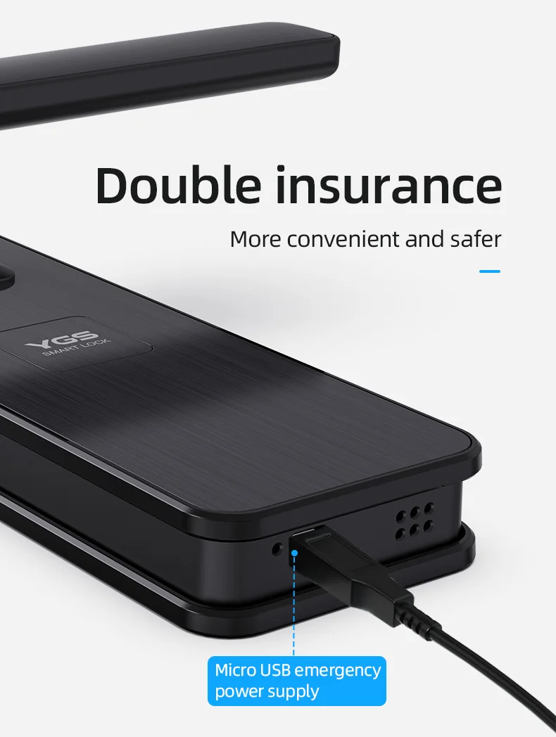 Tuya APP Домашний Электронный Wifi умный замок Электрический цифровой биометрический дверной замок с отпечатком пальца