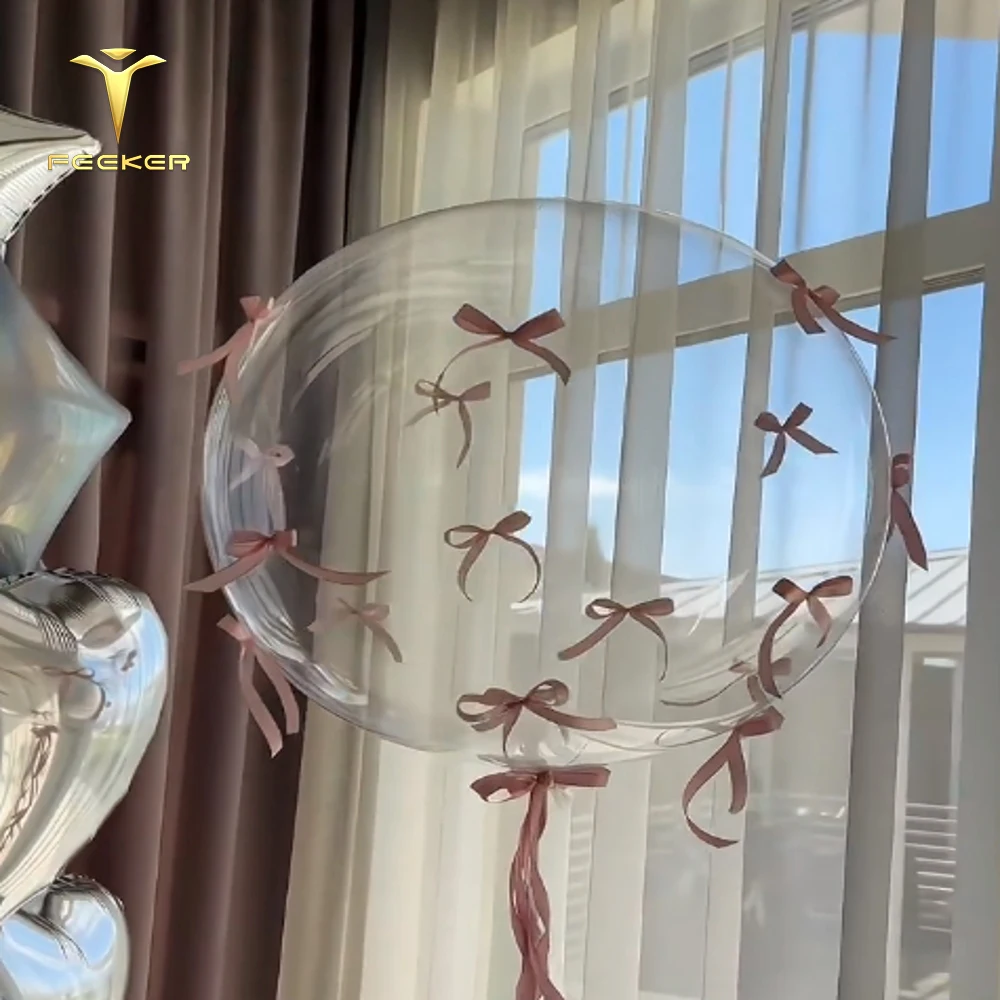 Transparent Balloons And Korean Wrapper Flower Wrapping Paper