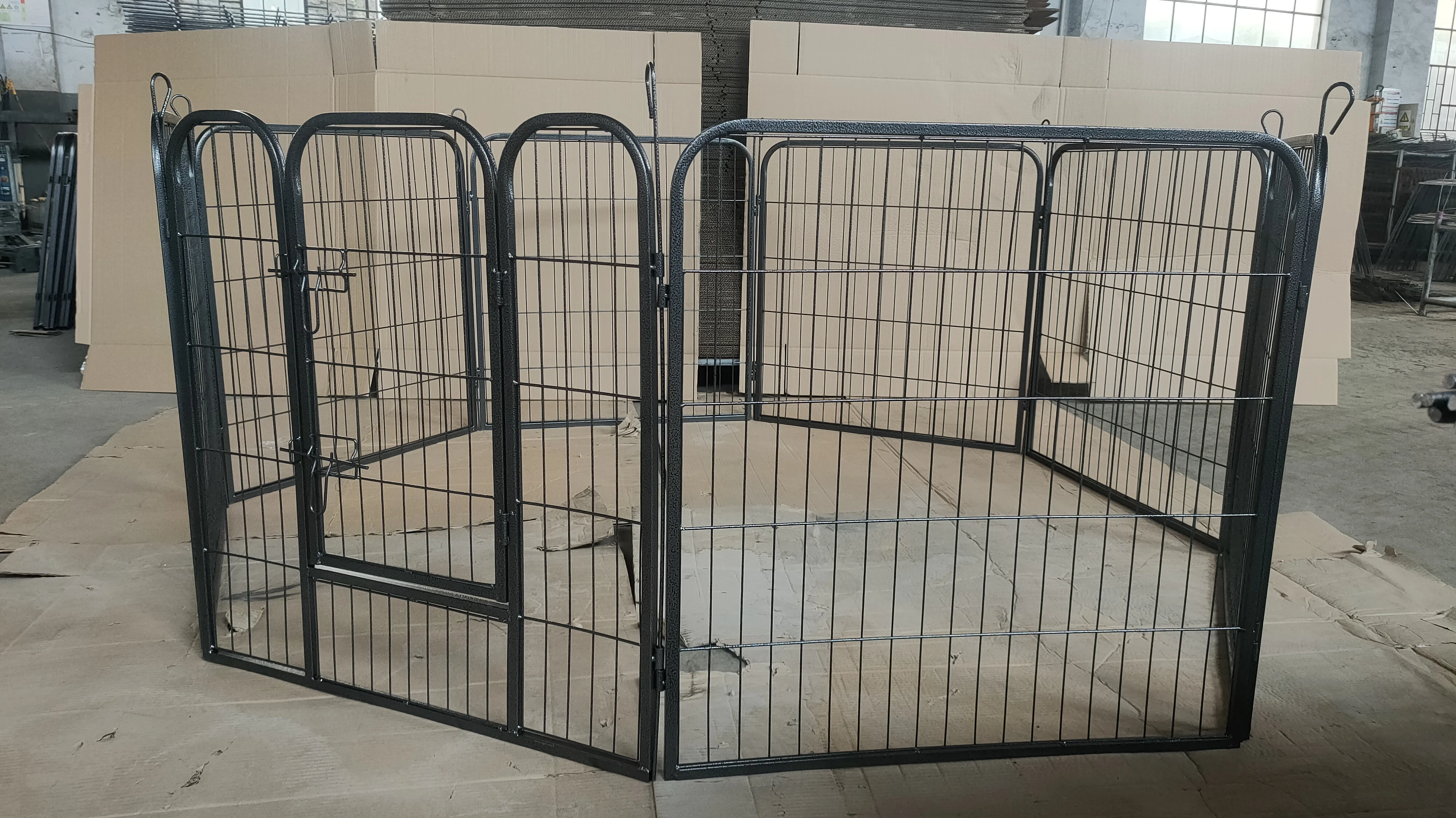 Heavy Duty Metal Dog Playpen Pet Pen Rabbit Fence for Puppy Cat Duck