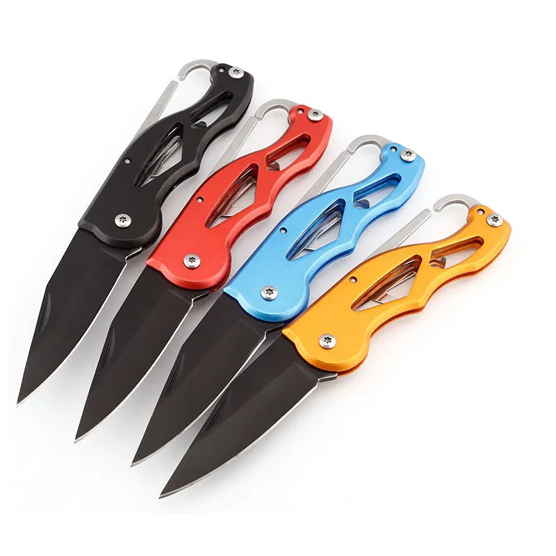 Survival outdoor tools keychain knife stainless steel portable fruit cutter
