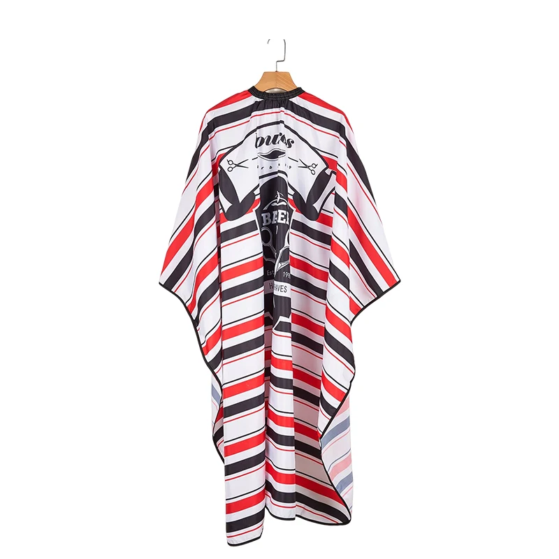 custom logo Hairdressing Salon  Anti-static resistant Waterproof Polyester Hairdressing barber hair cutting sheet apron