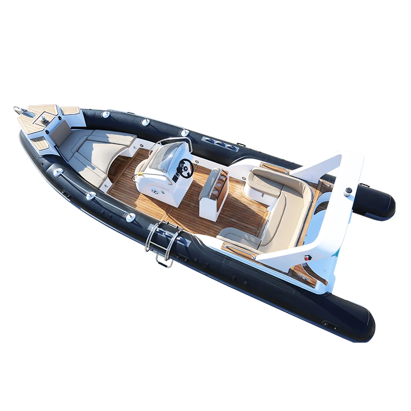 Haohai Raft Jet Sailing Rubber Small Bateau Center Console Aluminio New Pvc Racing Barcavetroresin Rib Boat For Entertainment