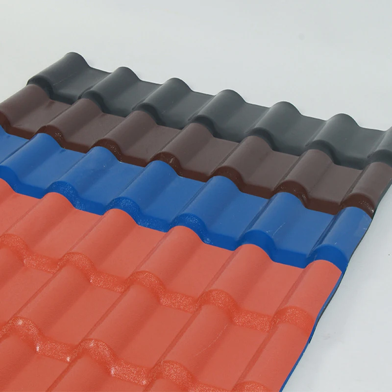 Manufacturer french  big wave asa plastic pvc synthetic resin roof tile  synthetic border tile resin tile