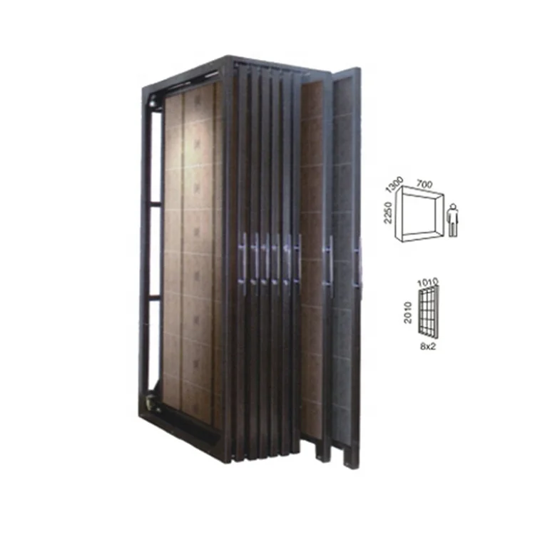 Metal Tile Display Stand Custom Wood Floor Pull-out Stand Suitable for Stone Ceramic Building Materials Supermarket