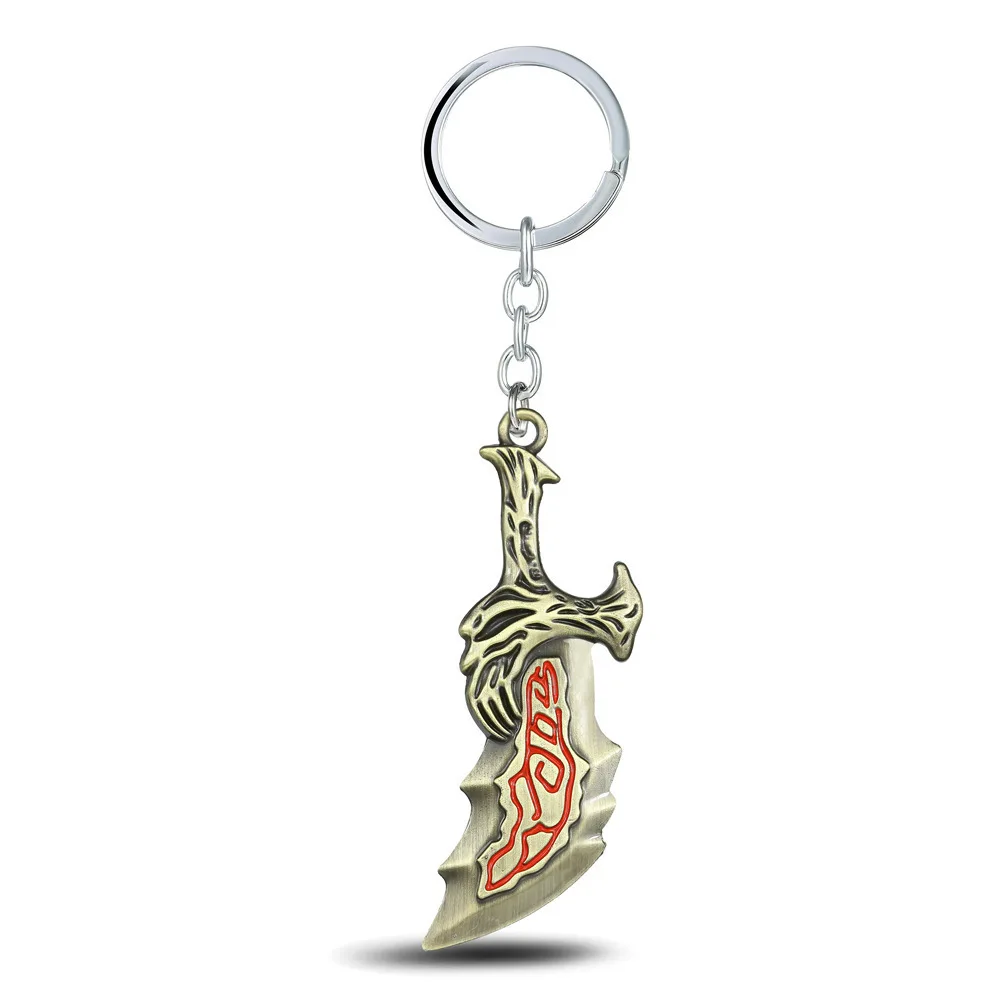 Game Weapon Model Keychain God Of War Knife Key Chain