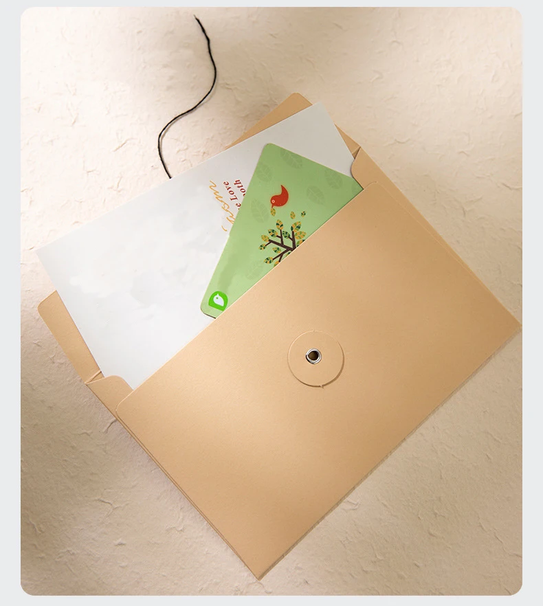 Custom logo card holder clothing boutique jewelry business thank you card packaging texture paper envelopes with rope winding