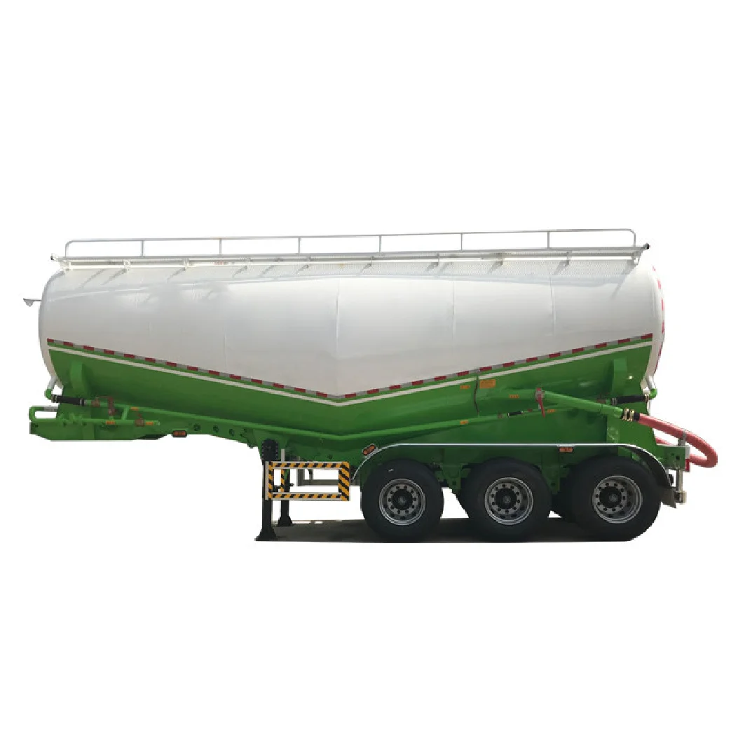 China Famous Brand 3 Axle 40ton 50ton V-Type Bulk Cement Tank Fly Ash Bulker Silo Tanker Trailer Pneumatic for Sale
