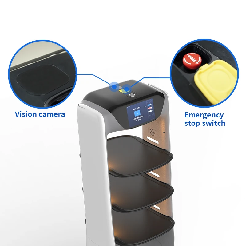 Новый стиль, грузовик для еды, мобильный трейлер для еды, робот-автомобиль для доставки в кафе, автоматический навигационный робот для доставки еды