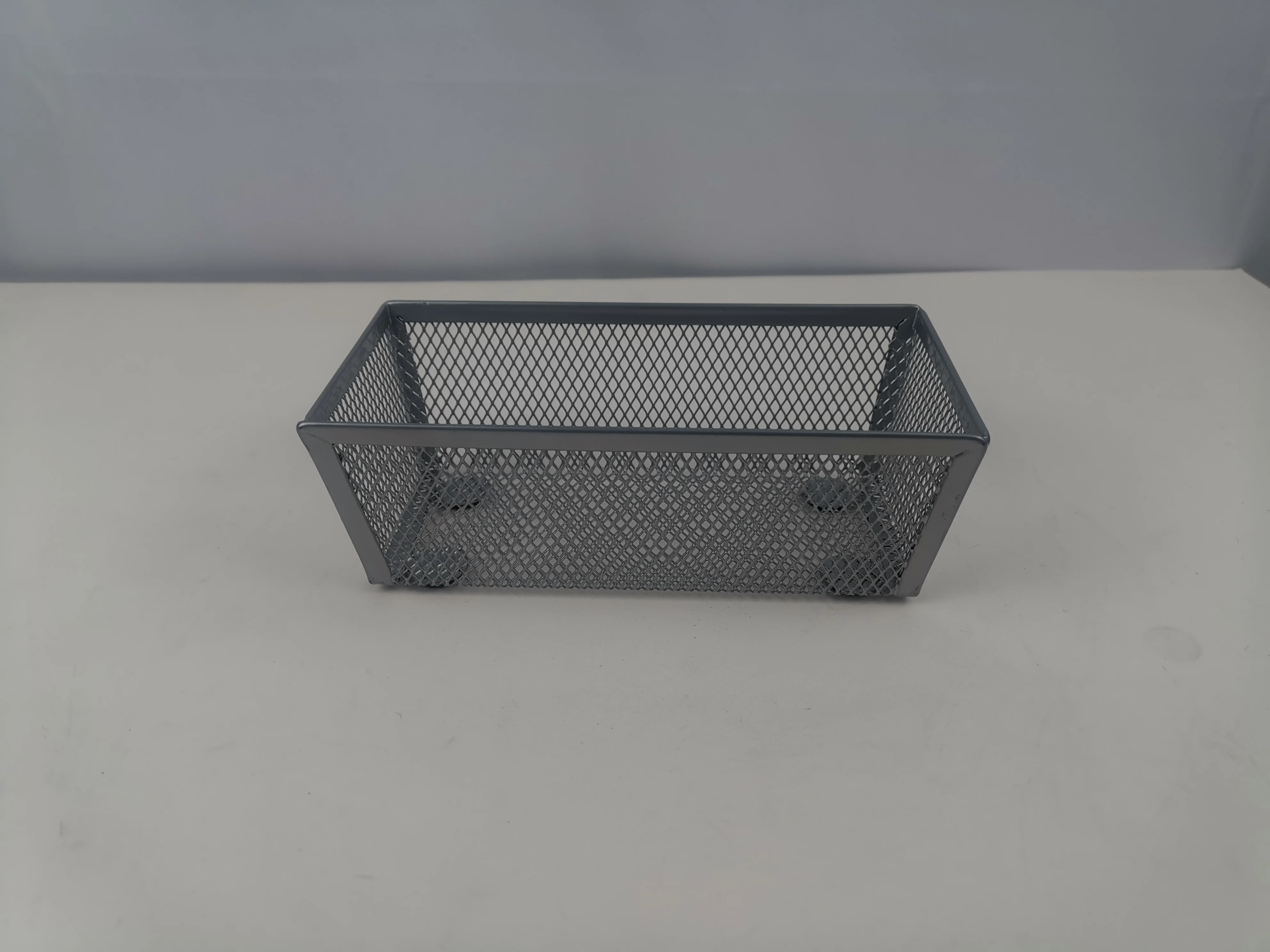 Metal Mesh Desk Organizer Desktop Office Supplies Storage tray Home Storage Basket