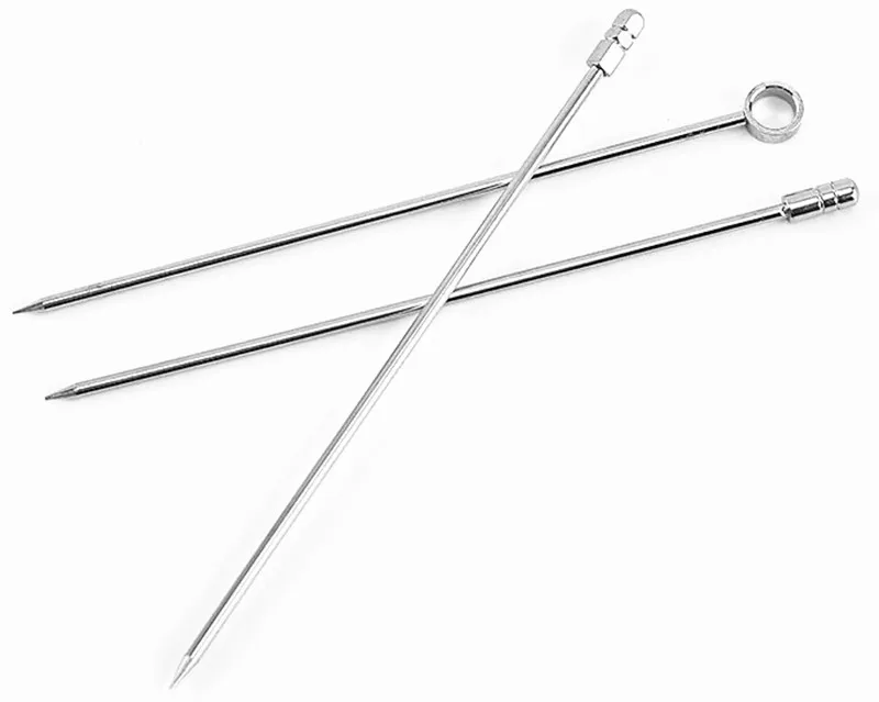 
Different Shapes Metal Stainless Steel Reuseable Customize Martini Fruit Cocktail Picks 