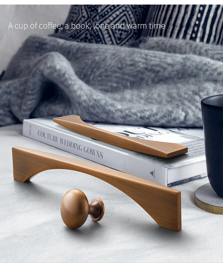 Aimino RTS Custom long furniture handle Kitchen Cabinets Wardrobe Cabinet Solid Drawer Handle Pulls Handle