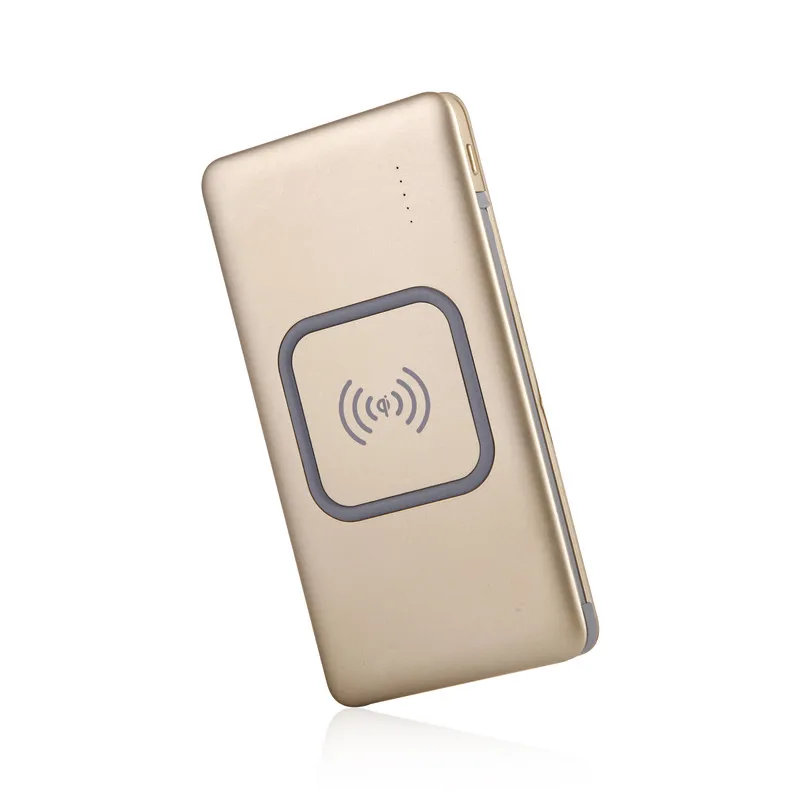 Wireless Mobile Phone 2 USB Battery Charger Power Bank Fast Charging  8000 mah Power Bank External Battery