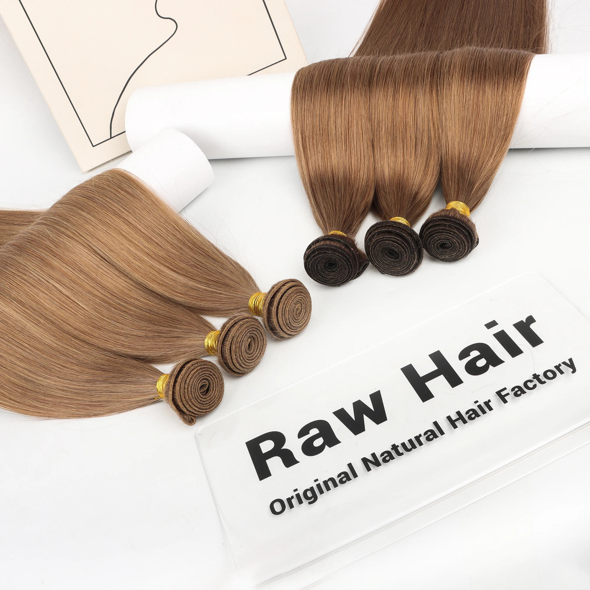 Raw Human Hair Weft Virgin Cuticle Intact Remy Hair Extensions Machine Weft Grade 12A Human Hair