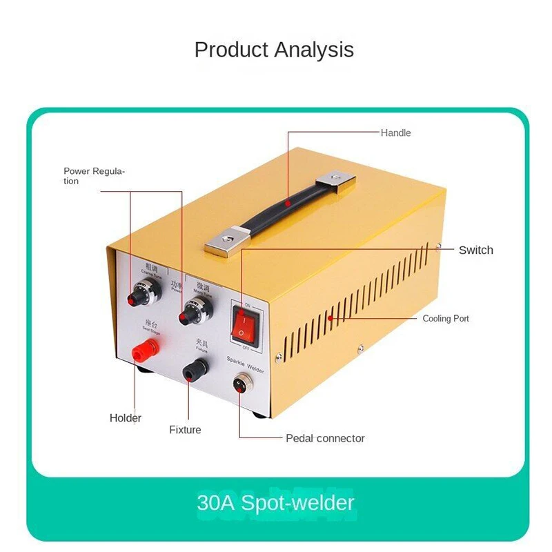 Wholesale Price 30A Portable Handheld Micro Welding Machine Jewelry Spot Welder Manual Metal Arc Welders