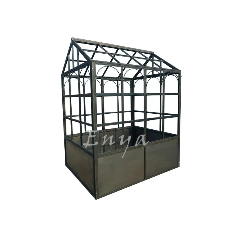 Outdoor Wrought Iron Garden Large Decorative Greenhouse Pavilion Gazebo for sale